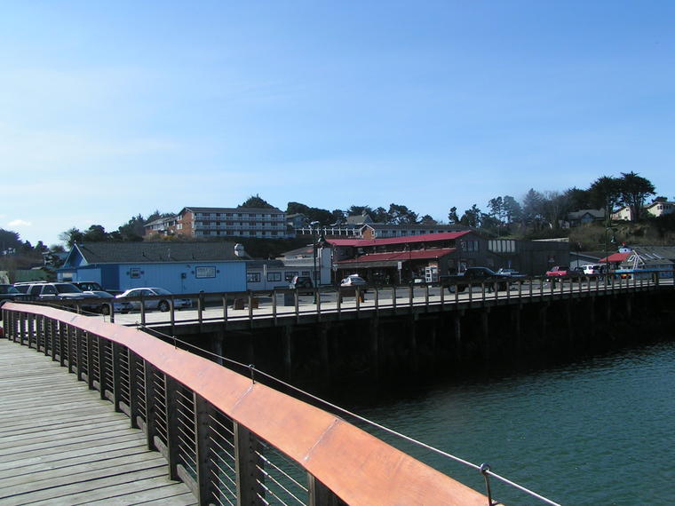 Bandon Marina and Bandon Inn in Distance